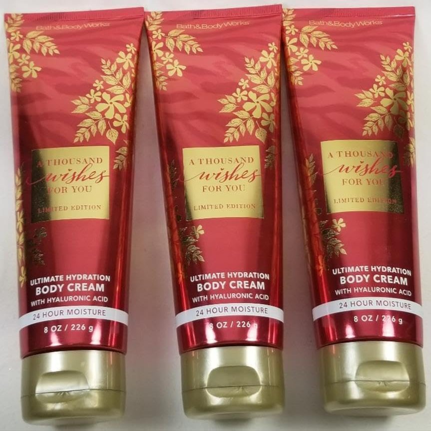 3 A THOUSAND WISHES FOR YOU Ultimate Hydration bath Body Cream 8 oz