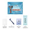 Compact Shaving Kit  Travel Shaving Essentials for Men & Women | Includes Disposable Razor, Shaving Cream, Washcloth & Aftershave Wipe | Hygiene Kit for Travel, Work & Emergencies (Blue) view 2