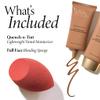 LAURA GELLER Quench-n-Tint Hydrating Lightweight Tinted Moisturizer, Deep + Latex-Free Full Face Makeup Blending Sponge - Sheer Foundation for Daily Use view 2