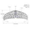 VICASKY 1pc Female Decorative Crown Ornament Retro Crown Headdress Party Hair Accessory Bridal Crowns Fairy Headpiece for Women Princess Hairpiece view 2