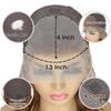 AAKJJ 4/27 Deep Wave Human Hair Wig, Highlight Ombre Color, 13x4 HD Transparent Lace Front Wig, 200 Density, Pre-Plucked Hairline with Baby Hair, Glueless, for Women 32 Inch view 4
