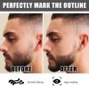 12 Barber Pencil, beard pen pencil with 2 Sharpeners Smooth and Smooth Use Used for Beard Hairline Eyeliner Lip Liner Styling Etc.(Black + White) view 3
