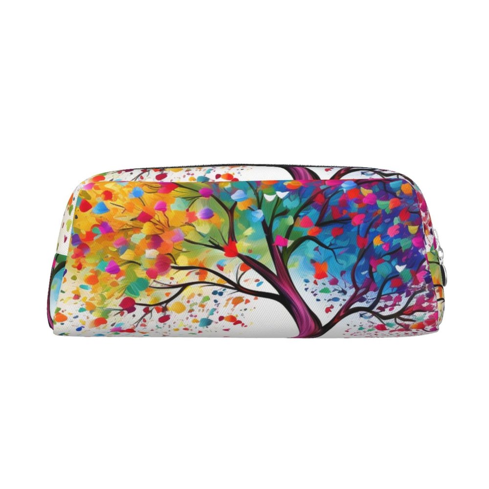 BWLHJKE Colorful tree Makeup Bag for Women Men Travel Toiletry Bag Aesthetic Purse Pouch Large Pencil Case