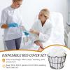 60 Pcs Disposable Fitted Massage Table Sheet Set - 30 Pcs Breathable Spa Bed Sheets and 30 Pcs Face Cradle Covers/Headrest Covers view 4