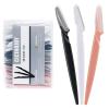 40pcs Eyebrow Razor for Women, Face Shaver Kit Dermaplaning Tool for Peach Fuzz Removal, Stainless Steel Blades with Protective Covers | Eyebrow Trimmer, Facial Hair Removal(Black White Brown) view 1
