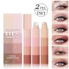 2Pcs 4 In 1 Eyeshadow Sticks Set Shimmering Matte Eye Pencils Highlighters Contouring Face Makeup Sticks view 2