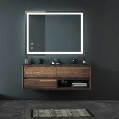 32x24inch Bathroom Led Classy Vanity Mirror with focused backplane,High Lumen,Dimmable Touch,Wall Switch Control, Anti-Fog ,CRI 95 Adjustable 3000K-4500K-6000K ,IP54 Waterproof Vertical & Horizontal