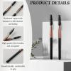 10Pcs Mascara Brush Wands  Reusable Lash Spoolies & Eyebrow Brushes Applicators for Extensions (Rose Gold, Black Handle) view 4