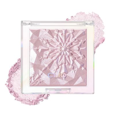 CLIO Prism Highlighter makeup, High Glossy Face Illuminator, Pearl Shimmer Smooth Baked Powder, Glitter Long- Lasting (6 Colors) (06 Violet Ruby, One Size)