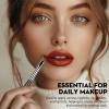 2PCS Silver Portable Lip Brush, Professional Lip Makeup Brushes, for Lipstick & Lip Gloss view 2