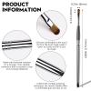 2PCS Silver Portable Lip Brush, Professional Lip Makeup Brushes, for Lipstick & Lip Gloss view 4