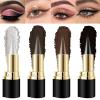 4Pcs Black Silver Grey Brown Gel Eyeliner Pencil Set, Halloween Makeup Waterproof Long Wear Natural Eye Lip Face Paint Stick Matte Liquid Eyeliner Cream Black Smokey Eye Liners Eyeshadow Crayon view 1