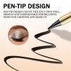 4Pcs Black Silver Grey Brown Gel Eyeliner Pencil Set, Halloween Makeup Waterproof Long Wear Natural Eye Lip Face Paint Stick Matte Liquid Eyeliner Cream Black Smokey Eye Liners Eyeshadow Crayon view 4
