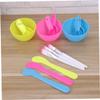 NOLITOY 3set Mask Bowl Brush Stick Spoon Pink Facial Care Tools for Bulk Spa Face Masks view 2