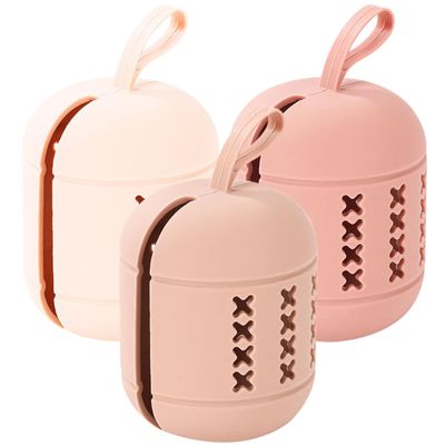 FOMIYES 3pcs Makeup Sponge Holder Breathable Travel Case for Beauty Sponges Compact Storage Bag for Go Makeup Organization