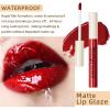 12Pcs Nude Matte Liquid Lipstick Set, Waterproof Long Lasting Non-Stick Cup Nude Brown Dark Red Lipstick 24 Hour Not Fade Matte Lipstick Professional Lip Gloss Makeup Christmas Gifts for Women (Set C) view 4