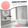 Anneome Foot Scrubbers for Shower Silicone Foot Scrubber Pad Back Exfoliating Wash Pad view 2