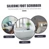 Anneome Foot Scrubbers for Shower Silicone Foot Scrubber Pad Back Exfoliating Wash Pad view 3