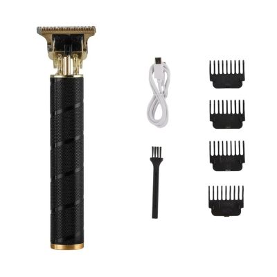 Electric T9 Hair Clipper Trimmer for Men Rechargeable Electric Shaver Beard Barber Hair Cutting Machine Men Beard Trimmer(Black Screw-nobox)
