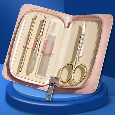 5sssallefaa Tool 4 in 1 Personal Care Set Stainless Steel Makeup Tools Ear Spoon Professional Eyebrow Care