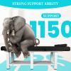75L x 31.5''W Stationary Massage Table with Detachable Pillow Removable Throw Pillow, Heavy-Duty Beauty Bed for Spa, Tattoo, Beauty Makeup view 4