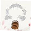 FRCOLOR Hair Accessories Wedding Guest Bridal Wedding Hair Comb Rhinestone Hairpin for Bridal Party view 3
