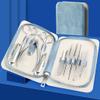 5sssallefaa 10 in 1 Manicure Tools Personal Set Professional Stainless Steel Nail Clippers Set Hand Care Foot Care view 1
