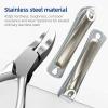 5sssallefaa 10 in 1 Manicure Tools Personal Set Professional Stainless Steel Nail Clippers Set Hand Care Foot Care view 4