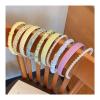 White Headbands for Women, 1 Pcs Fashion Hair Bands Thin Headband, Beaded Headbands for Hair Decoration, Holiday Costume, Birthday, Christmas view 4