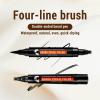 Beard Pencil Filler for Man Water Proof Beard Pen & Beard Brush Long Lasting Coverage Natural Finish - Black Hair Fiber Enhancements Barber Spray - Male Mustache Repair Shape Enhance Card Facial Hair view 3
