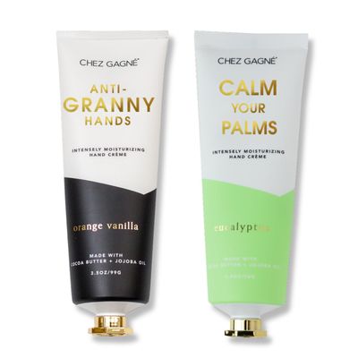 Chez Gagn Hand Crme 2-Pack - Orange Vanilla + Eucalyptus | Vegan Hand Lotion, Non-Greasy, Fast Absorbing, Moisturizing, Travel Size, Cruelty-Free, Made in USA