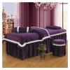 4-Piece Comfortable Massage Table Sheet Set - Quilting European Beauty Bed Cover Simple Fumigation Body Spa Bedding Bed Skirt Stool Cover Bed Linen 70x185cm(28x73inch) view 1