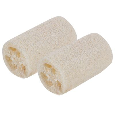100% Natural Loofah Sponge, Luffa Exfoliating Body Scrubber, Compostable Loofa and Cellulose Kitchen Sponges, Cleaning Lofa for Washing Dishes,Shower, Men & Women Spa(10cm Without String)