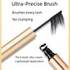 Black Waterproof Mascara for Volume and Length, Ultra-Precise Brush for Tiny and Lower Eyelashes, Natural Defining Curling Long-Lasting Eyelashes,Clump-Resistant, Smudge-Proof view 2