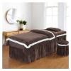 4-Piece Comfortable Massage Table Sheet Set - Thicken Soft Fabric Salon Beauty Bed Cover Sets Simple Fumigation Treatment Spa Table Bedspreads Table Skirt (28x75inch) view 1