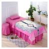 4-Piece Comfortable Massage Table Sheet Set - Solid Color Beauty Bed Cover Salon Massage Sheet Bed Skirt Bedspread- Fade Resistant 70x190cm(28x75inch) view 1