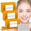 3PCS Lemon Turmeric Kojic Soap + 3 Bubble Nets | Organic Face & Body Bar | Cleansing & Exfoliating | All Skin Types view 1