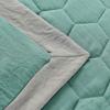 4-Piece Comfortable Massage Table Sheet Set - Quilting European Beauty Bed Cover Simple Fumigation Body Spa Bedding Bed Skirt Stool Cover Bed Linen 70x190cm(28x75inch) (Color : Green) (Green ) view 2