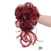 ZHONGCHENGWU Hair Buns, Wig Elastic Hair Bun Fluffy And Messy Hair Ring Hairpieces For Women(Red) view 2