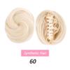 ZHONGCHENGWU Hair Buns, Wig Women's Fluffy Donut Head Pod Invisible Short Grab Clip Hair Bun Hair Bags Hairpieces For Women(White) view 3