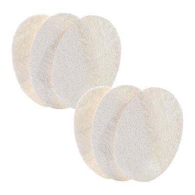 100% Natural Loofah Sponge, Luffa Exfoliating Body Scrubber, Compostable Loofa and Cellulose Kitchen Sponges, Cleaning Lofa for Washing Dishes,Shower, Men & Women Spa(8 * 12cm Without String)