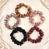 Scrunchies Silk Satin Hair Ties - Small Mini Thin Elestics Ponytail Holder Hair Bands Skinny Scrunchy For Thick Curl Hair No Crease Hair Ties Soft Accessories No Hurt Your Hair for Women and Girls view 2