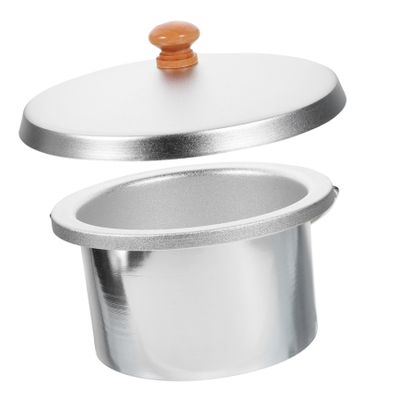 BRIGHTFUFU 1set Wax Melting Container Set Lid Nonstick Wax Pot for Hair Removal Capacity Inner Pot Cover for Diy Waxing Salons