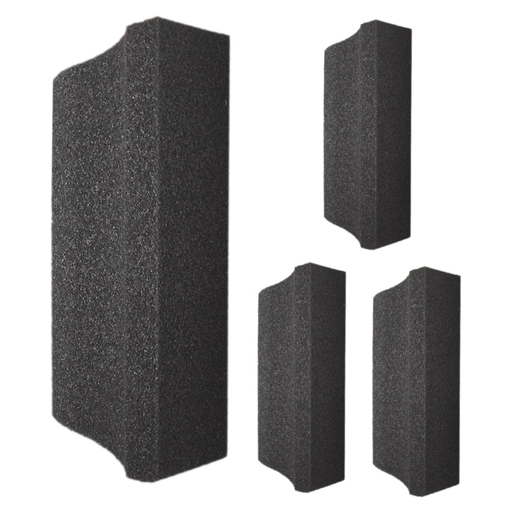 Didiseaon 4pcs Beard Cleaning Sponge Multi-functional Hair Catcher for Men Efficient Beard Grooming Tool for Bathroom Sink Countertops Travel-friendly for Daily Trimming