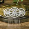 BERYUAN Vintage Rhinestone Wedding Hair Comb Gothic Crystal Rhinestone Bridal Headpiece Bridal Hair Accessories for Women view 2