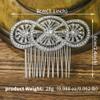 BERYUAN Vintage Rhinestone Wedding Hair Comb Gothic Crystal Rhinestone Bridal Headpiece Bridal Hair Accessories for Women view 3