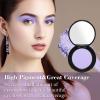 MEICOLY Light Purple Eyeshadow with Mirror,Matte Violet Lavender Eye Shadow Palette,Lilac Purple Powder Makeup,Single Eyeshadow for Women and Girls,Eye Makeup Eyelid Color view 3