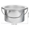 FELTECHELECTR Practical Wax Melting Pot Lid Capacity Iron Inner Pot Lid Wax Warmer Waxing Supply Dual Heater view 2