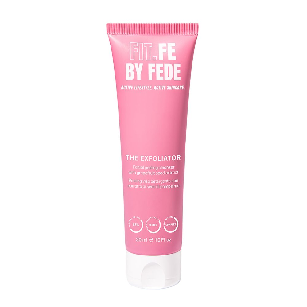 FIT.FE BY FEDE The Exfoliator Facial Cleanser - Exfoliating Face Wash for Women - Facial Scrub Exfoliator - Vegan Skin Care Products - 3.4 oz