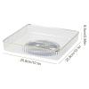 360 Rotating Cosmetic Tray 2 Pack Square Tray Spinning Storage Holder Bathroom Counter for Vanity Dresser (White and Green) view 2